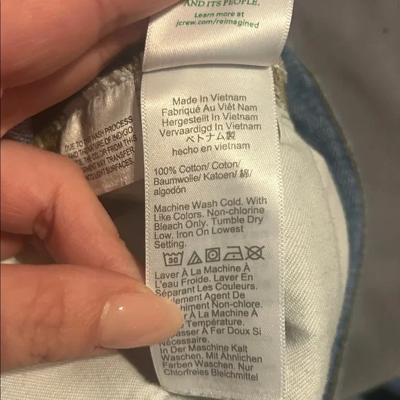 J.Crew High Rise Super Wide Leg Light Washed Size 29 - Picture 11 of 11